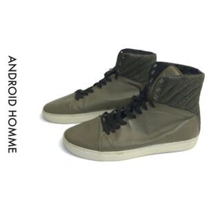 Green Android Homme Hightop Men's Shoes - 12